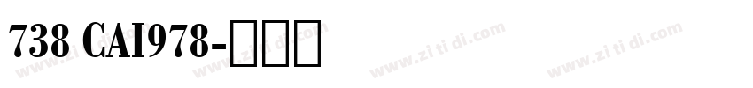 738 CAI978字体转换